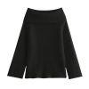 Black kouvr sweater on a white background