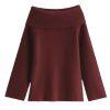 Brown kouvr ribbed sweater on a white background