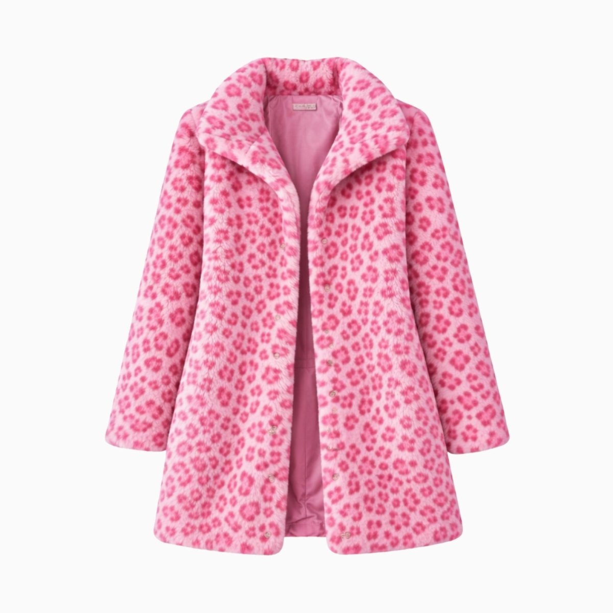 Flatlay of the Kouvr Jovi the pink satin lining and notched lapel detail.