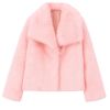 plush statement coat," "eco-friendly luxury outerwear," "winter wedding guest coat," "holiday party jacket," and "cruelty-free fur.