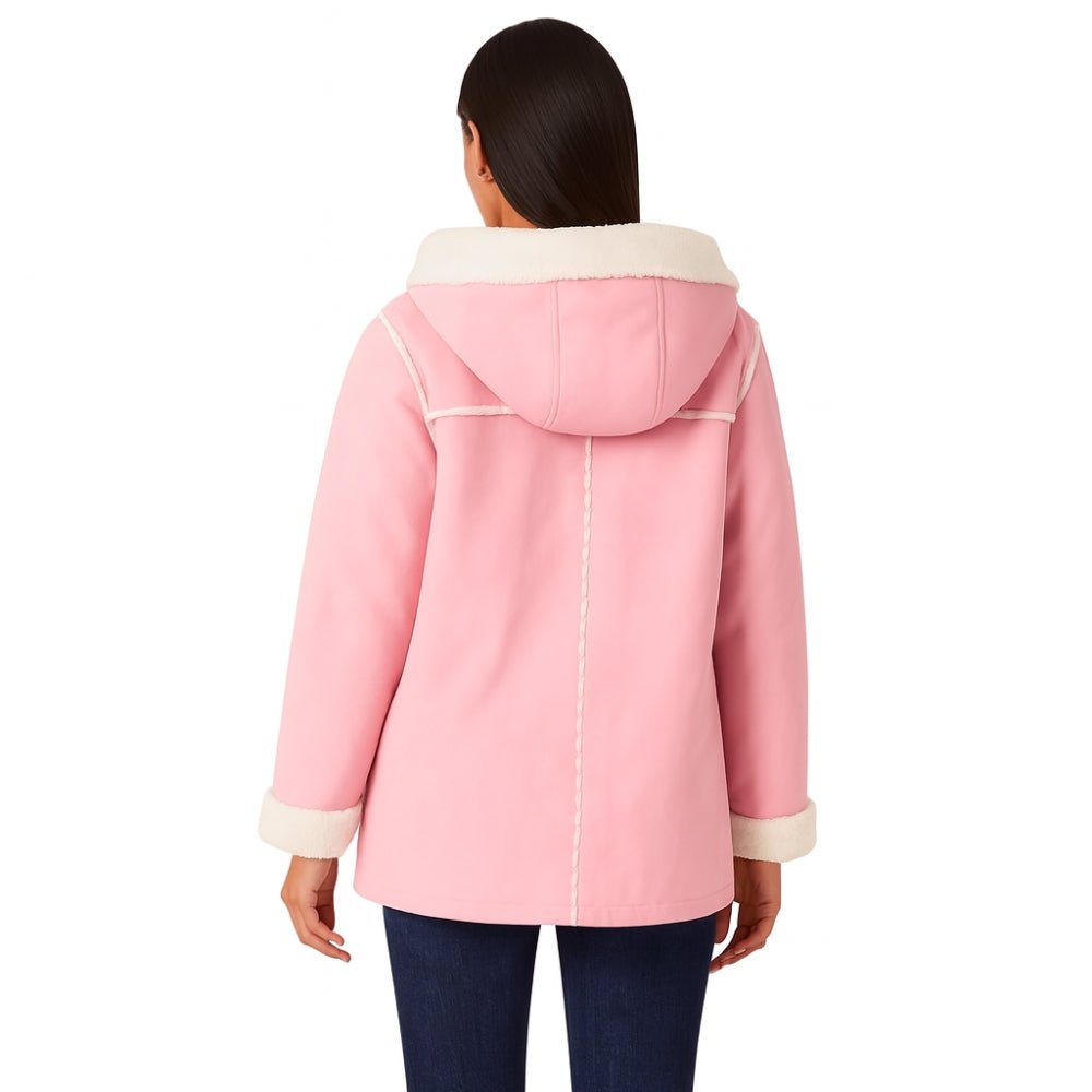 sherpa," "teddy coat," "winter outerwear," "cozy," "plush," "padded," and "insulated" throughout the description and backend