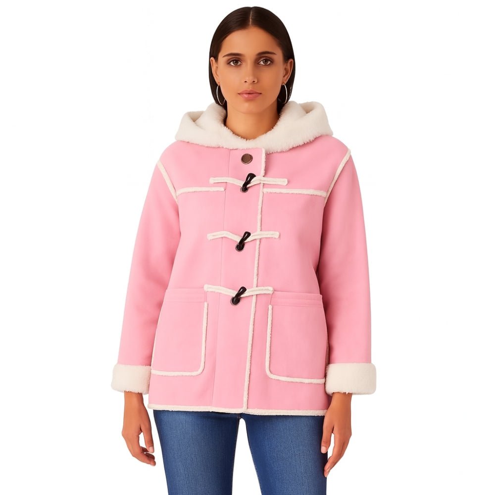 sherpa," "teddy coat," "winter outerwear," "cozy," "plush," "padded," and "insulated" throughout the description and backend