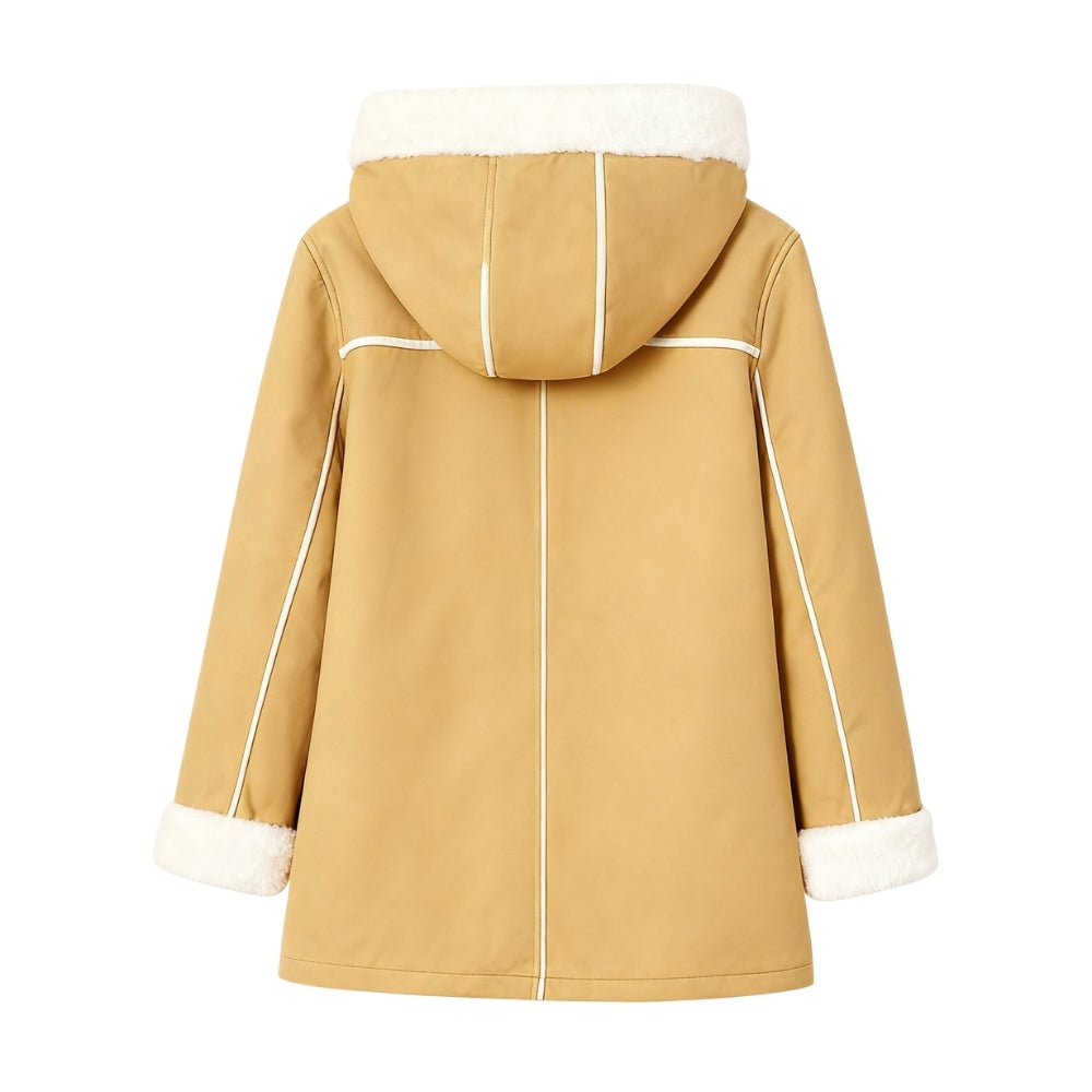 sherpa," "teddy coat," "winter outerwear," "cozy," "plush," "padded," and "insulated" throughout the description and backend