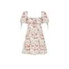 Floral Kouvr dress with thin straps on a plain background