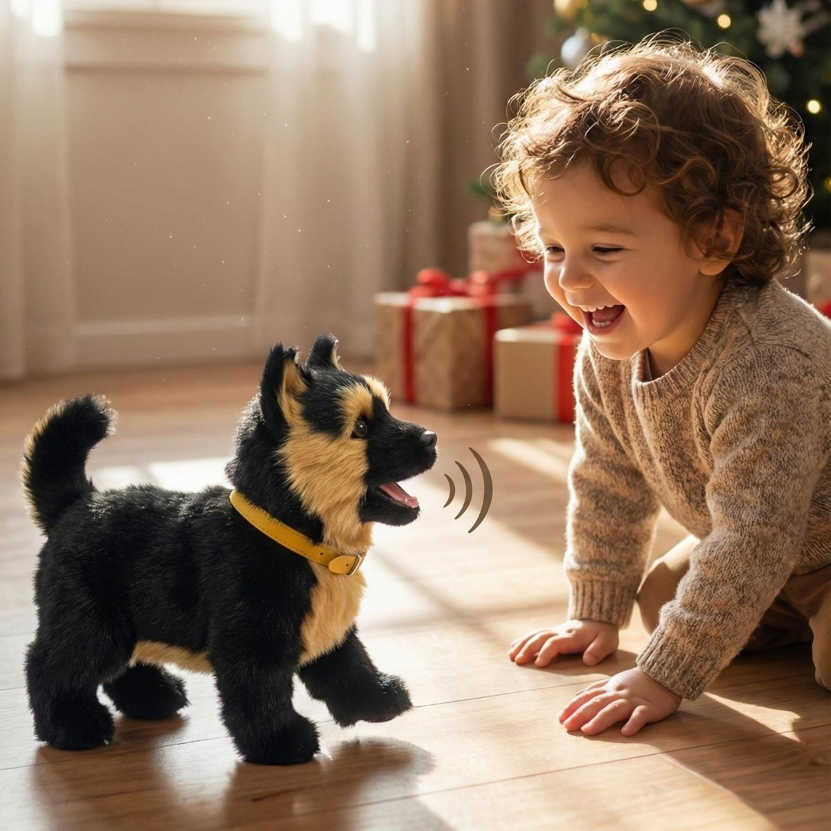 Realistic Robot Dog Toy Interactive German Shepherd Puppy
