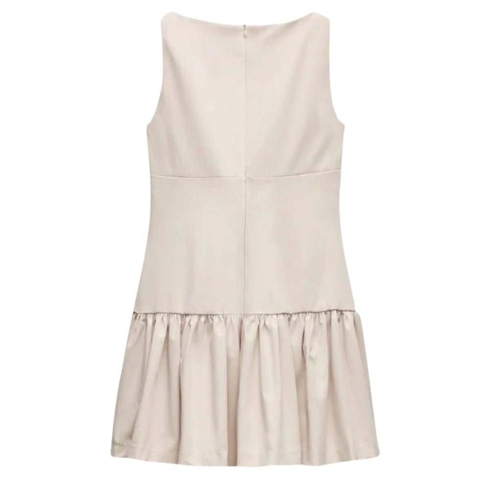 Ivory Kouvr sleeveless dress on a white background