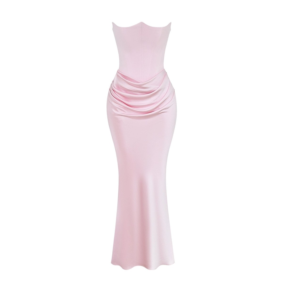 Pink Kouvr dress on a white background