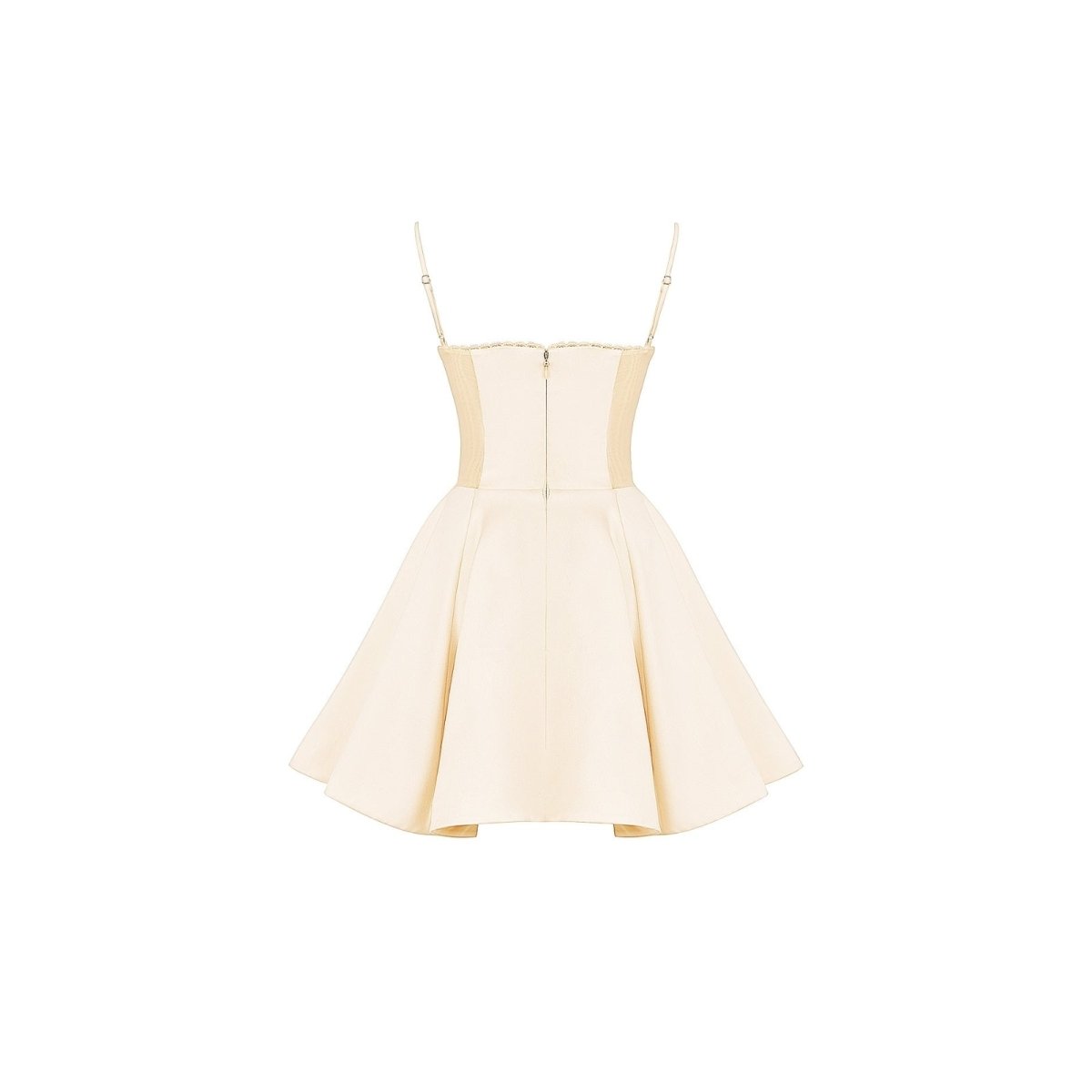 White Kouvr dress with thin straps on a white background
