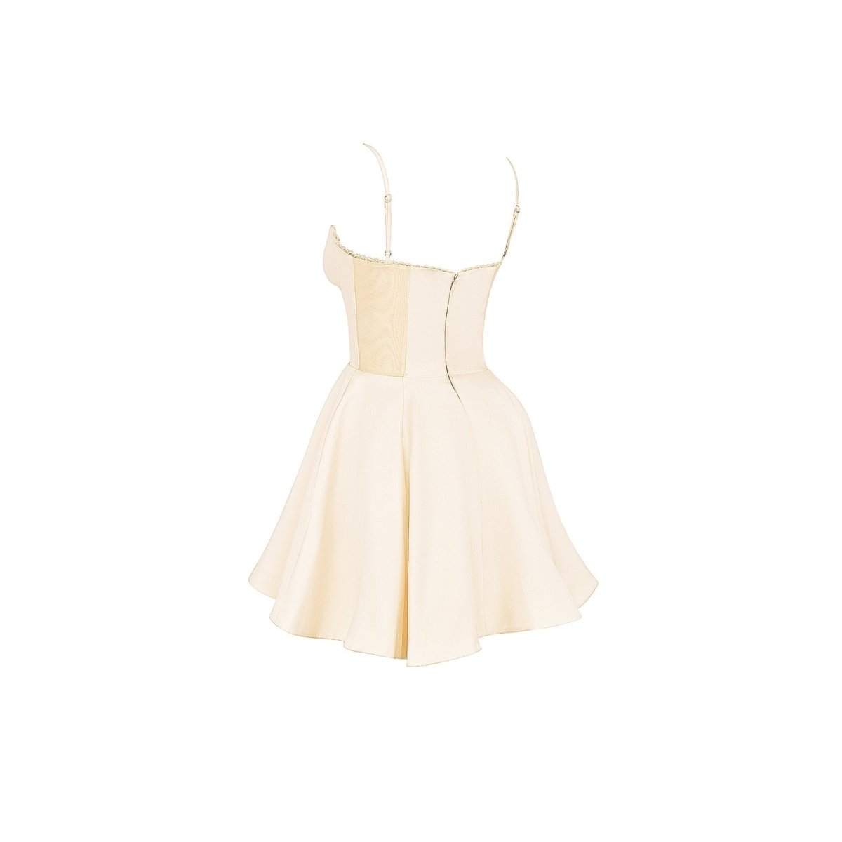 White Kouvr dress with thin straps on a white background