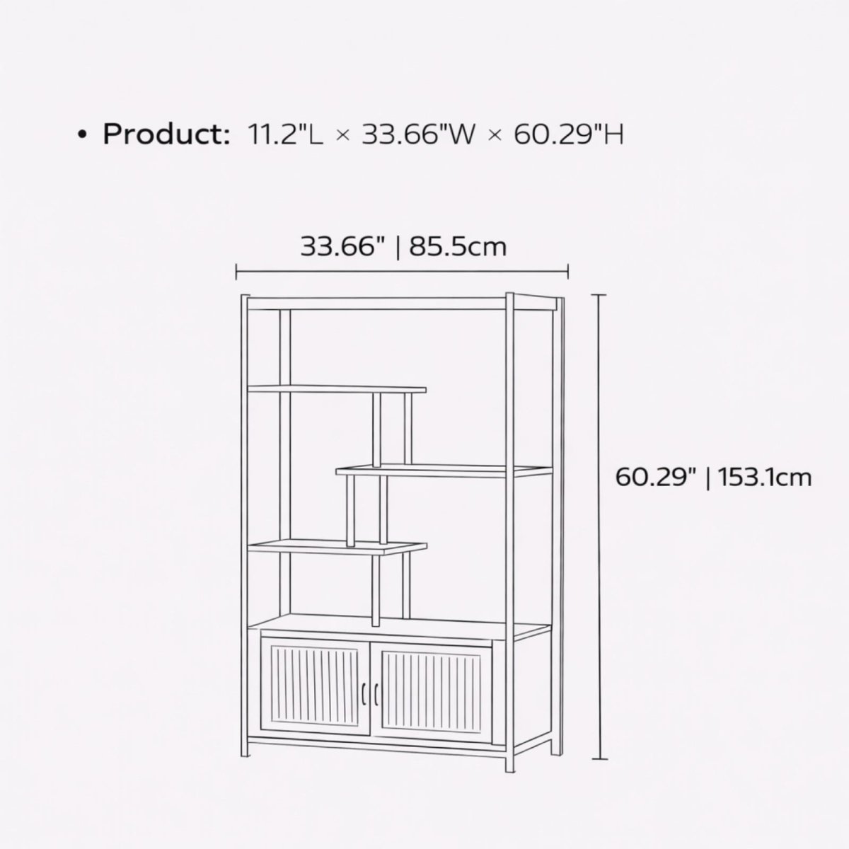 Kyoto Display Shelf | Japandi Storage Etagere