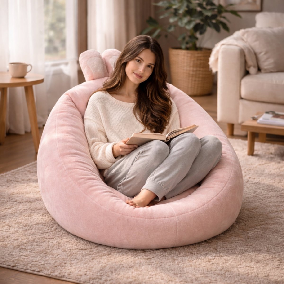 CloudHug Sanctuary | Kawaii Plush Lounge Chair