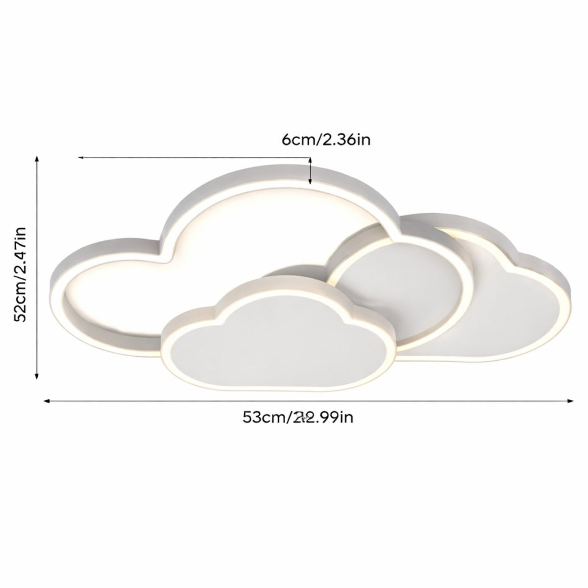 The Nimbus Dreamscape | Tricolor Dimmable Cloud LED Flush Mount