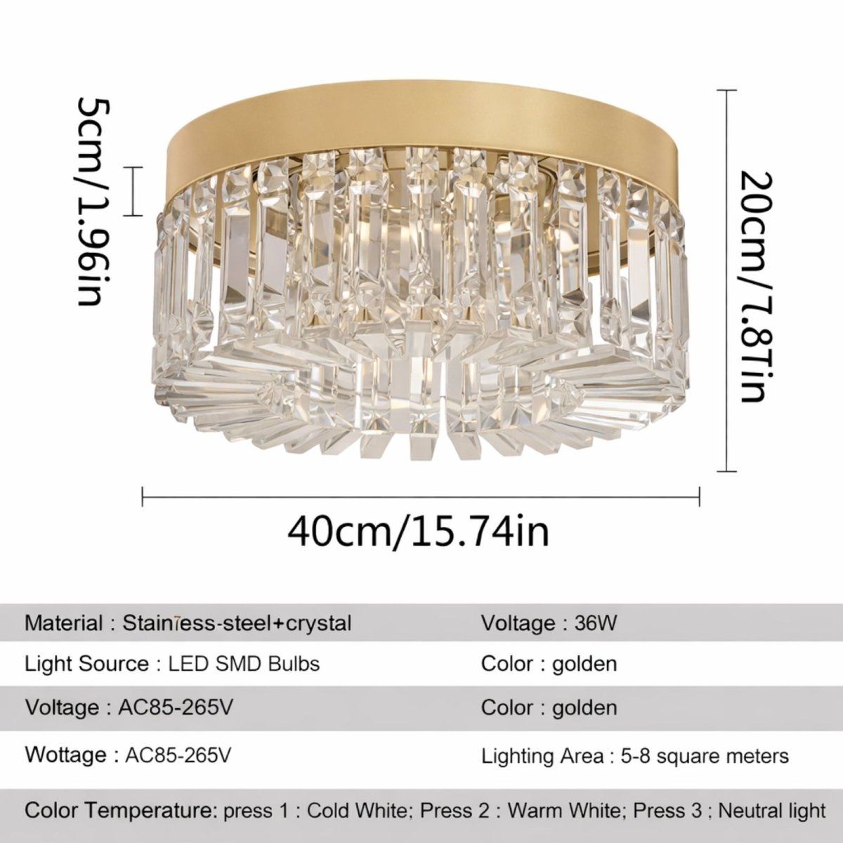 Obsidian Celestial Prism Flush Mount | Modern Crystal Halo