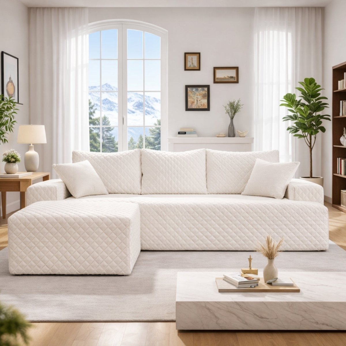 The Altitude Modular | Deep-Seat Cloud Sectional &amp; Ottoman