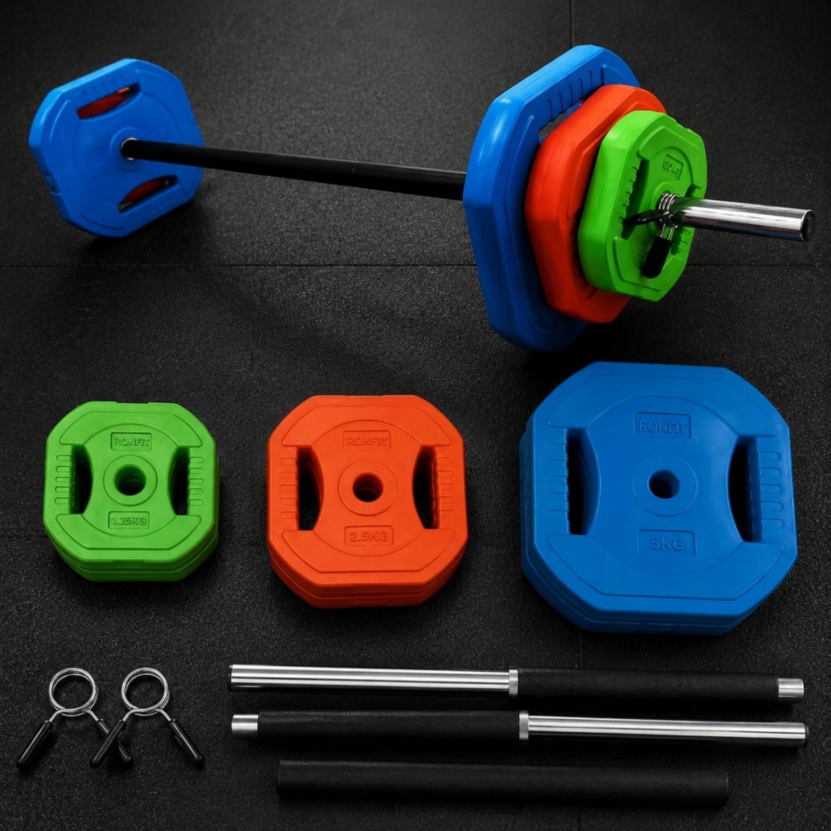 Core Studio Form Barbell | Vibrant Space-Saving Weight Set