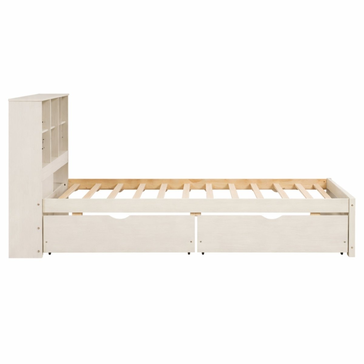 Onyx Haven Storage Bed | Twin Bookcase Platform