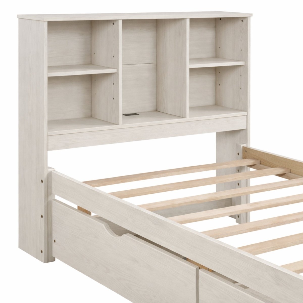 Onyx Haven Storage Bed | Twin Bookcase Platform