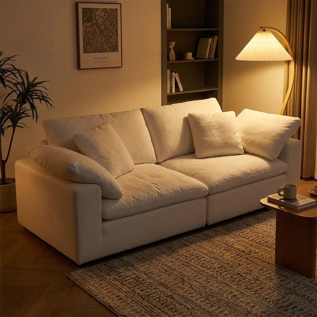Cloud sofa - nighttime soft lighting