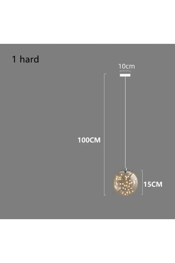 Modern LED Glass Pendant Light