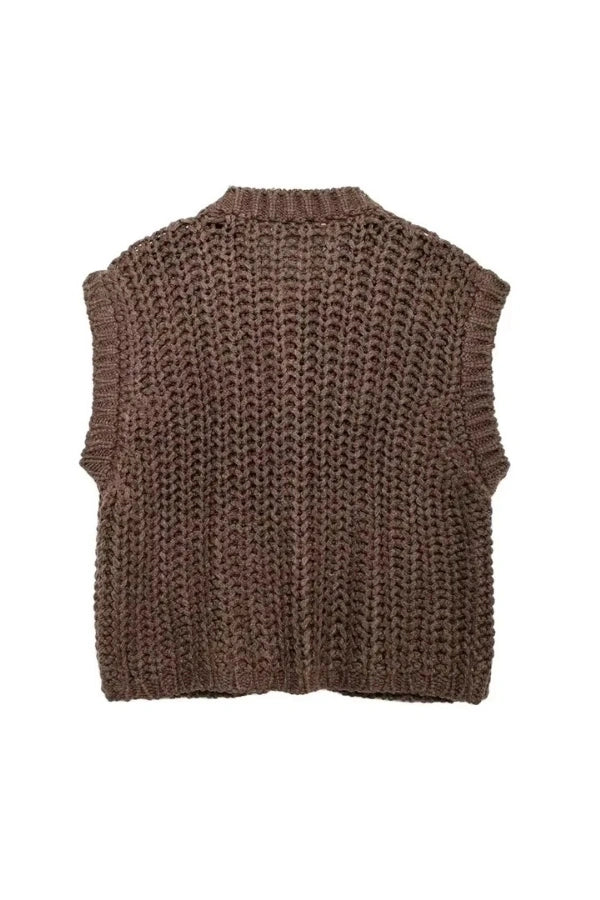 Nathalie Cozy Knit Vest