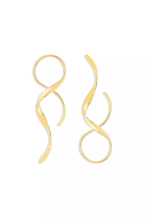 Crissia Swirl Spiral Earrings