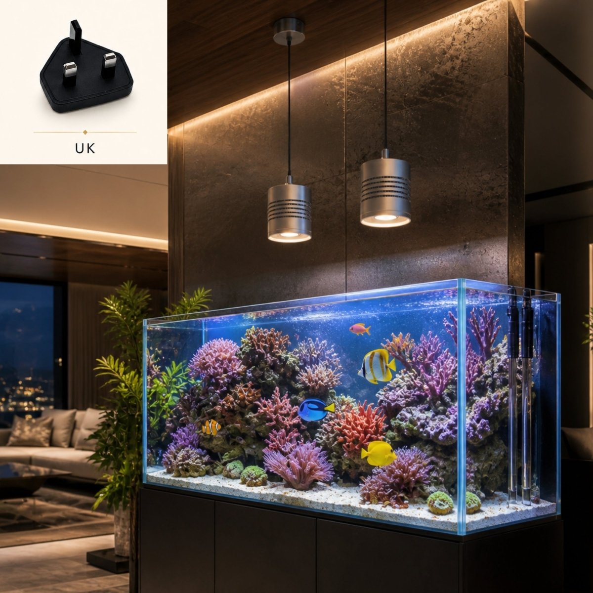 Aetheria Aquascape | Smart RGB+UVA Pendant Light Fixture