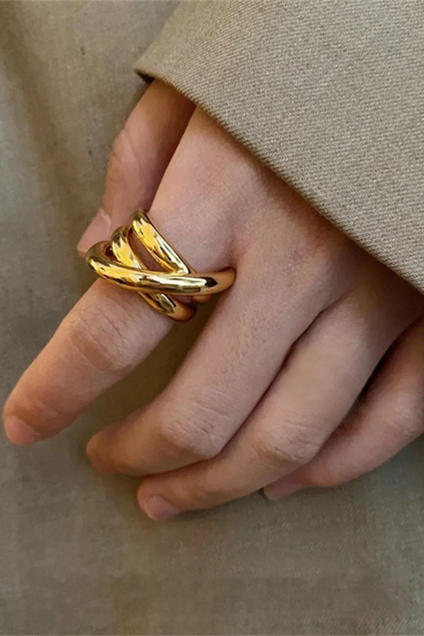 Intertwined Gold Ring