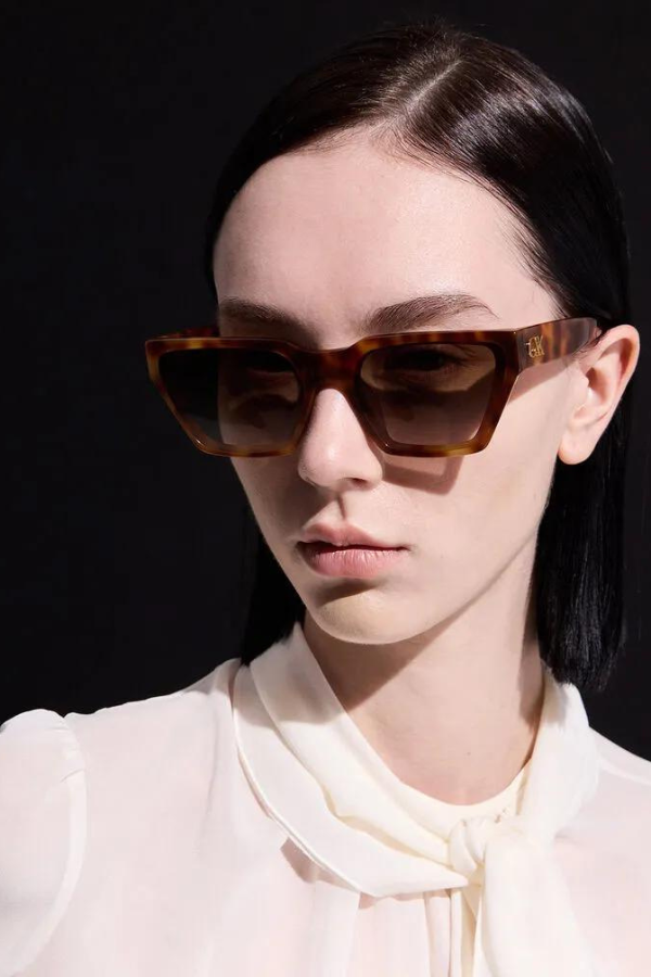 Melissa  Tortoiseshell Angular Sunglasses