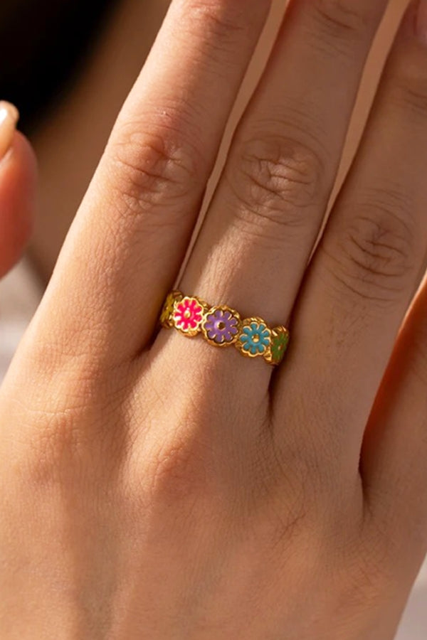 Daisy Floral Ring