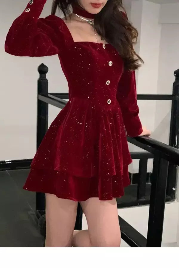 Deana Velvet Dress