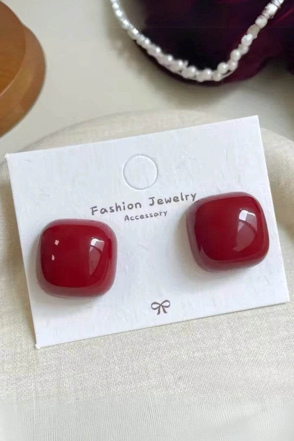 Scarlett Red Earrings