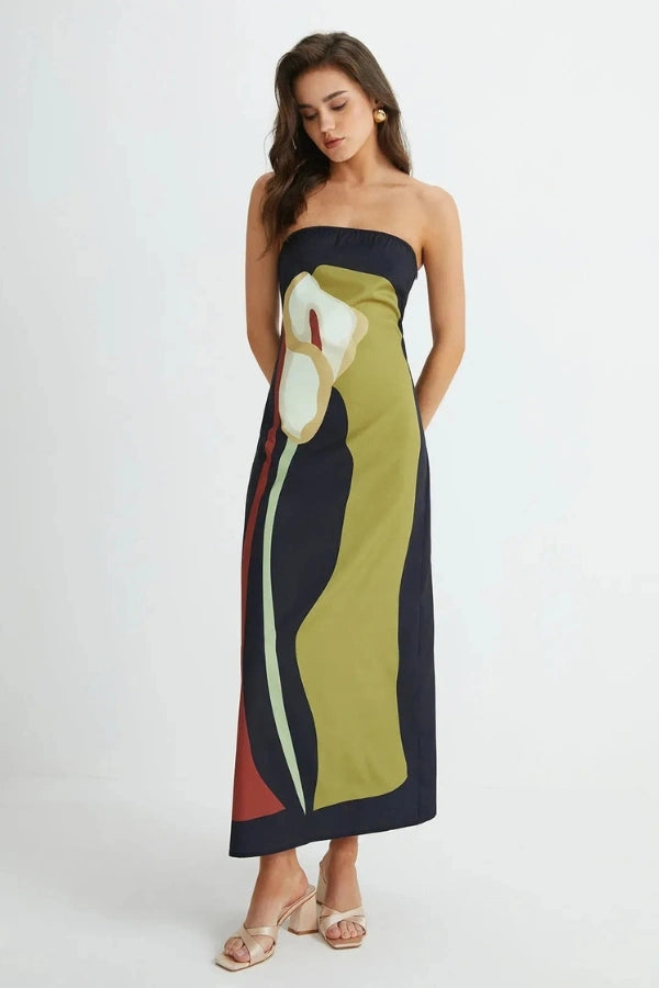 Elizabeth Strapless Maxi Dress