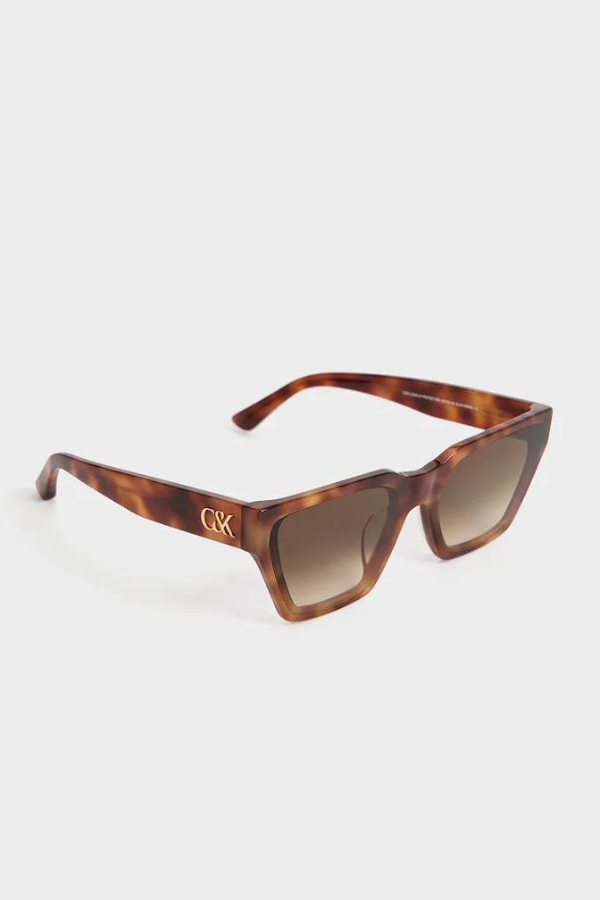 Melissa  Tortoiseshell Angular Sunglasses