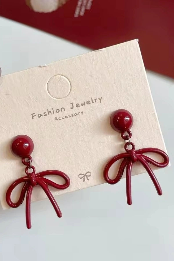 Scarlett Red Earrings