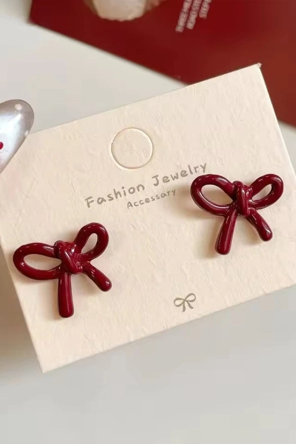 Scarlett Red Earrings