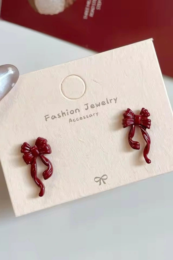 Scarlett Red Earrings