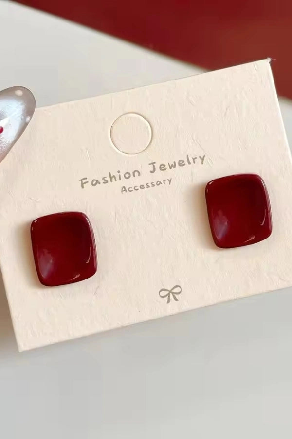 Scarlett Red Earrings