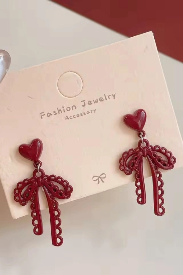 Scarlett Red Earrings