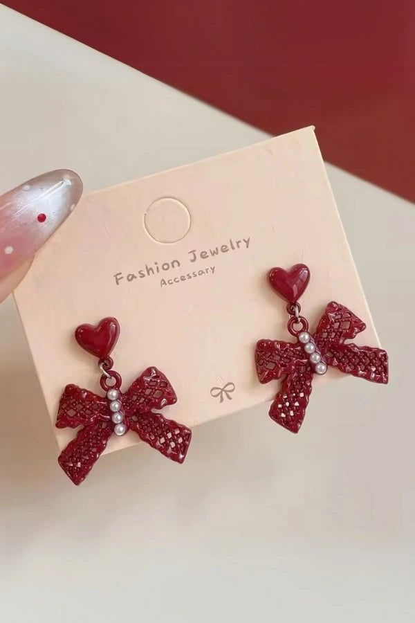 Scarlett Red Earrings