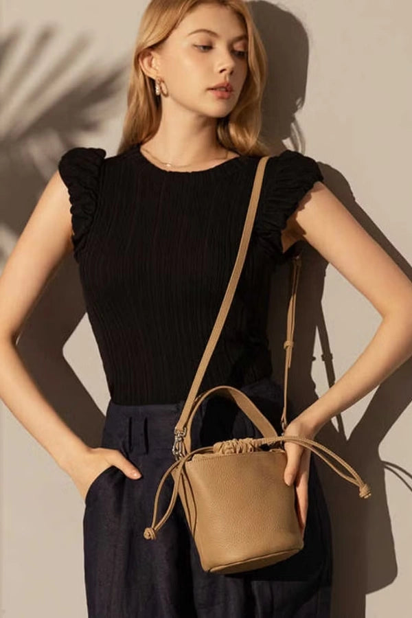 Marguerite Crossbody Bucket Bag