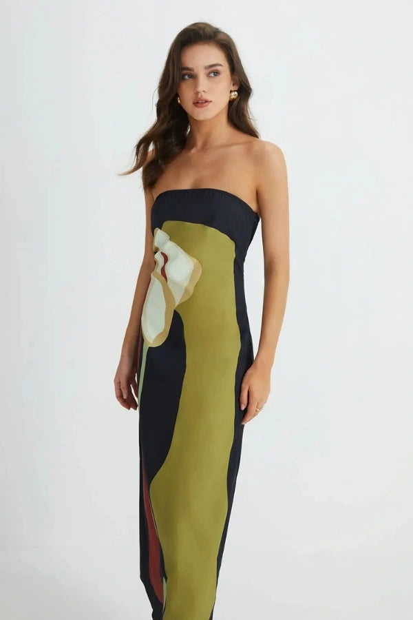 Elizabeth Strapless Maxi Dress