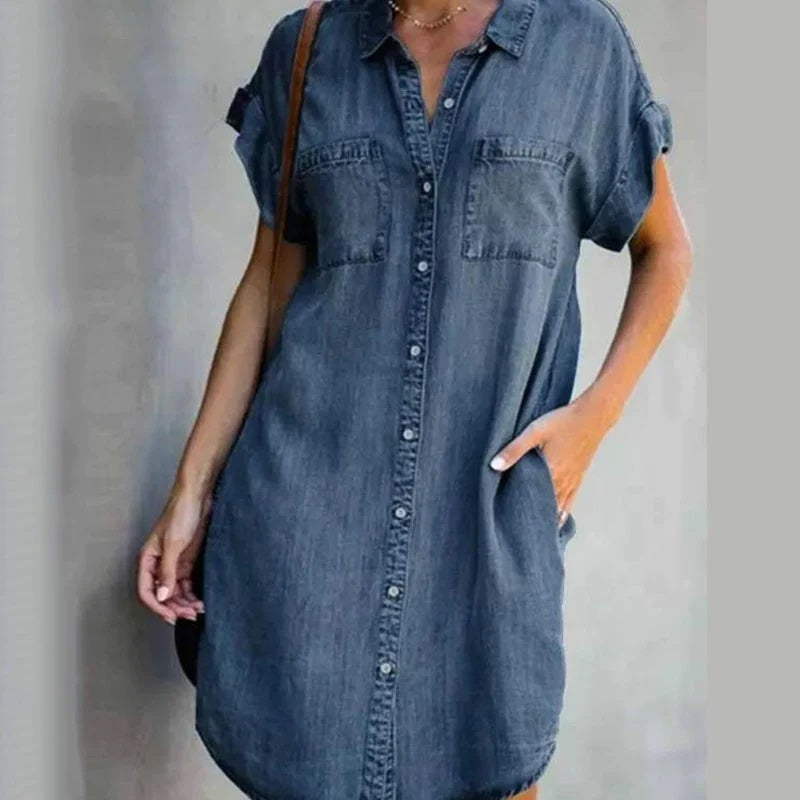 Darlene Robe en denim