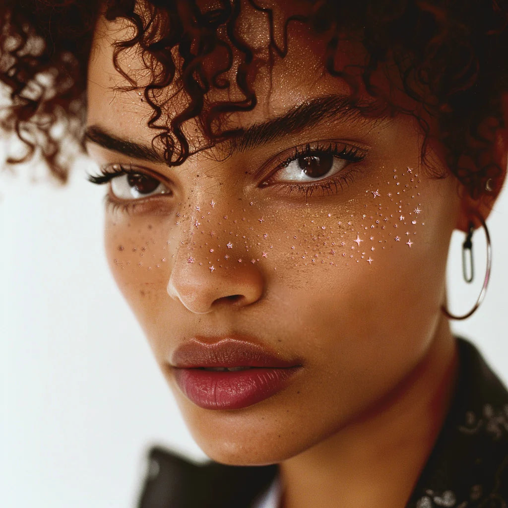 Rose Gold Glitter Freckles Makeup Patches