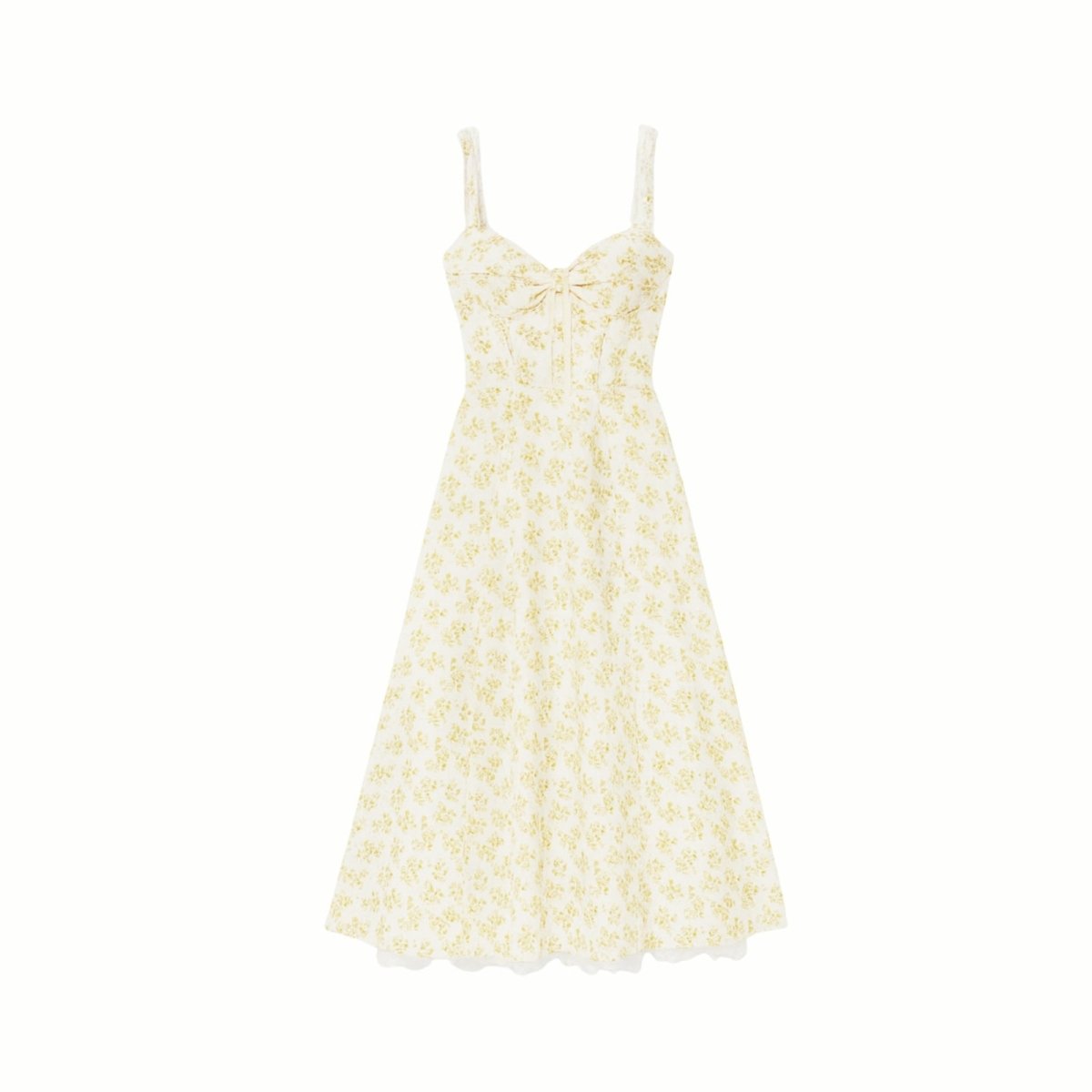 White pleated dress on a white background