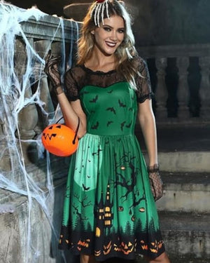 Bea Robe à manches d'Halloween