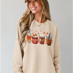 Jean Sweat-shirt Pumpkin Coffee