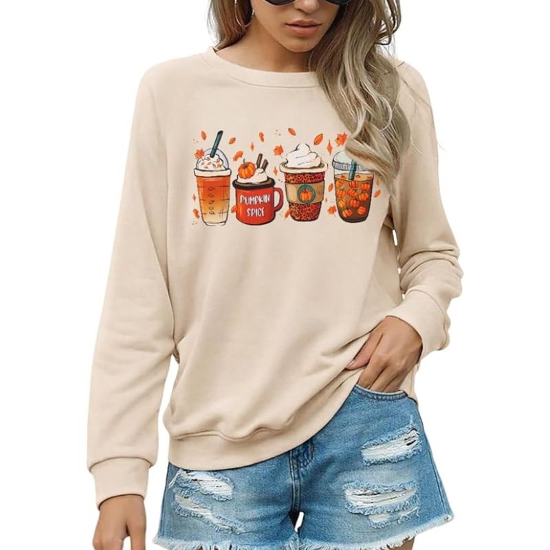 Jean Sweat-shirt Pumpkin Coffee
