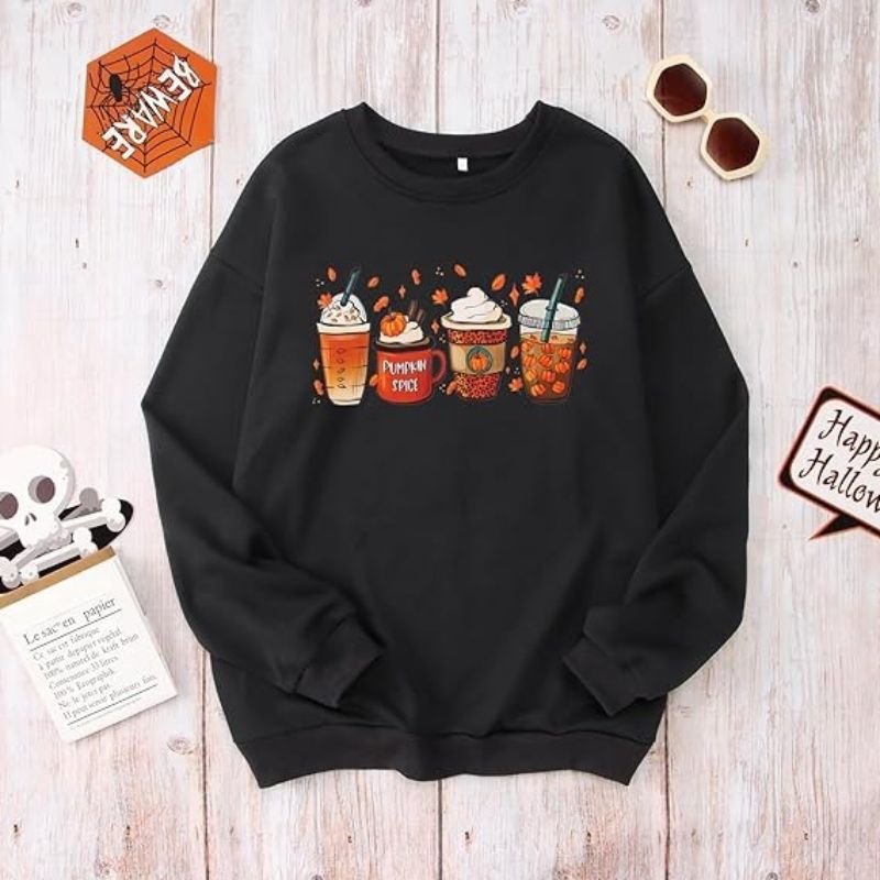 Jean Sweat-shirt Pumpkin Coffee