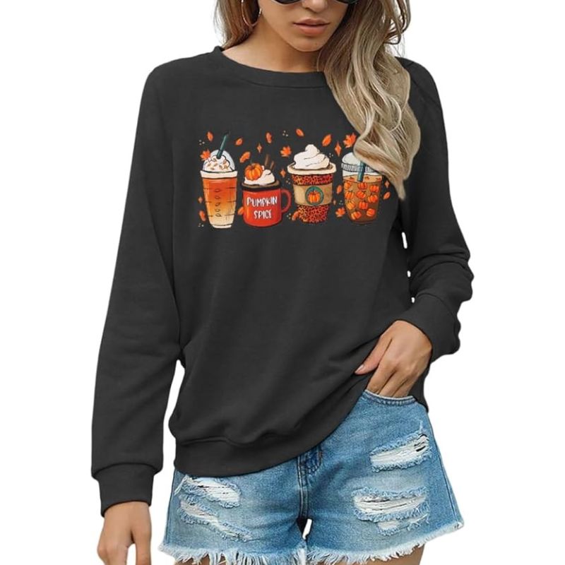 Jean Sweat-shirt Pumpkin Coffee