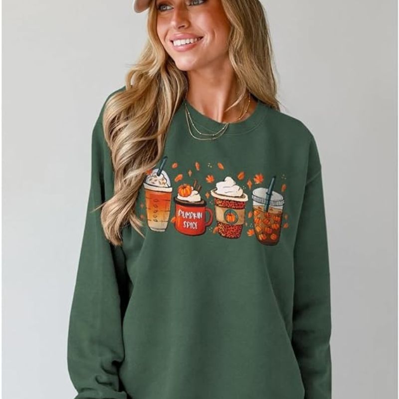 Jean Sweat-shirt Pumpkin Coffee